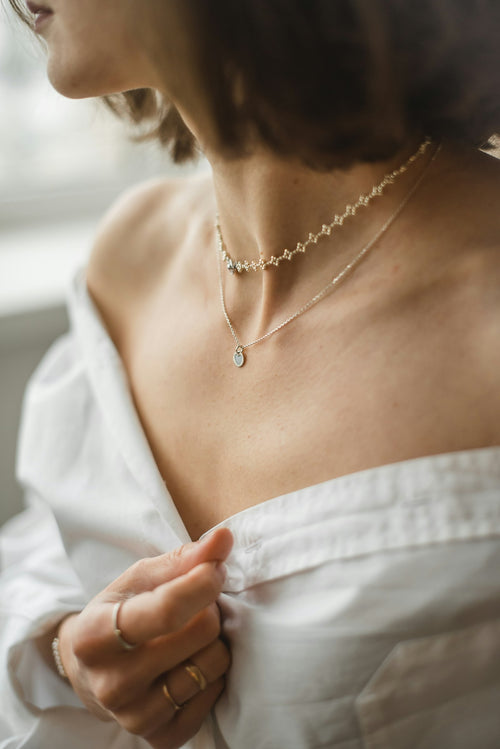 Baroque pearl necklace